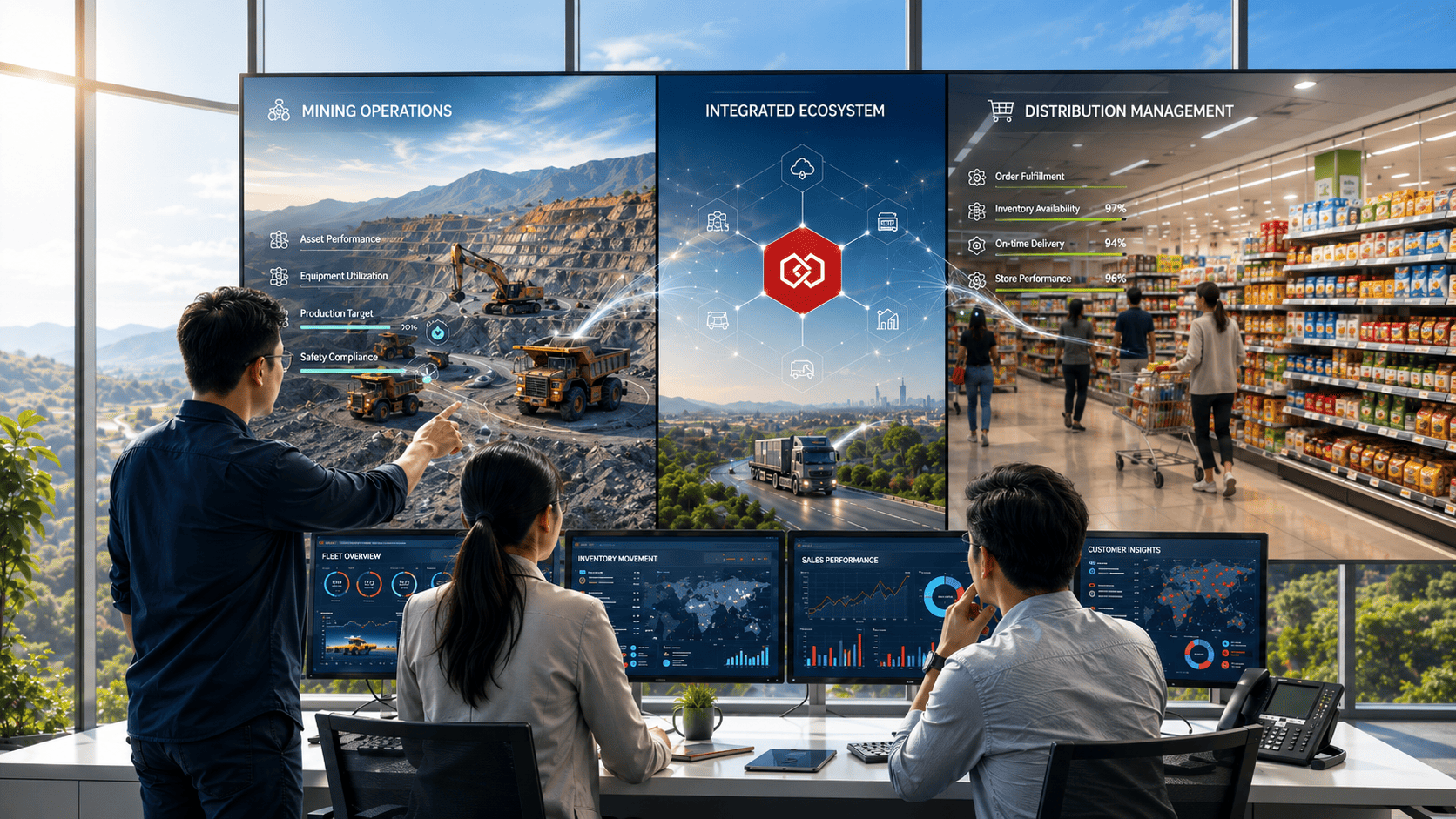Pratesis Integrating Mining and Distribution Ecosystem