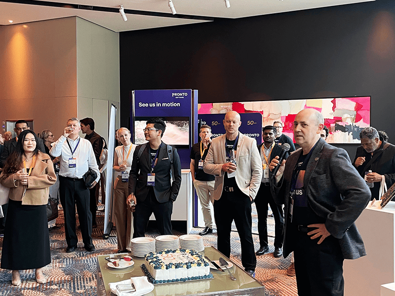Perwakilan Pratesis bersama mitra reseller internasional dalam pertemuan yang diselenggarakan menjelang Pronto Software Summit 2026 di Melbourne.